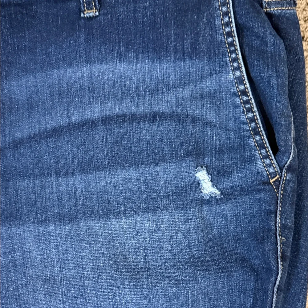 Torrid Dark Blue Pull-On Boyfriend Straight Super Soft Mid-Rise Jean SKU0880 - Picture 9 of 15